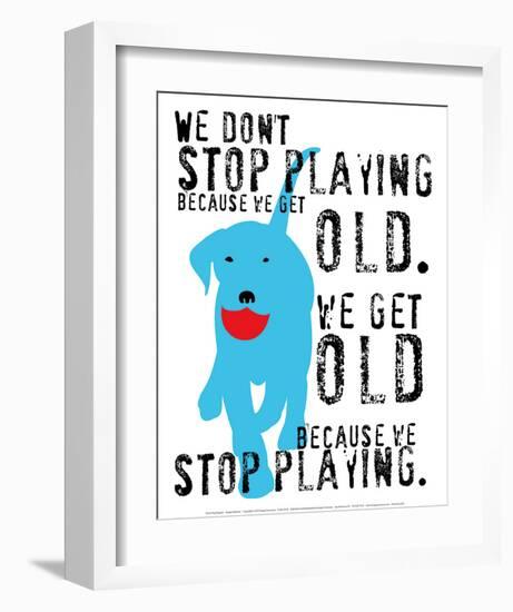 Don't Stop Playing-Ginger Oliphant-Framed Art Print