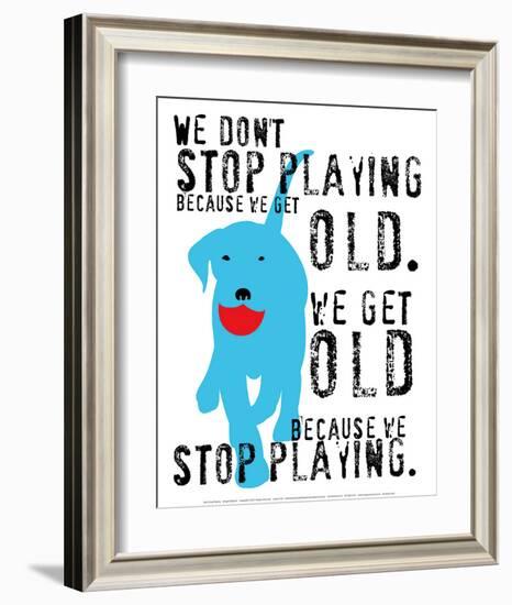 Don't Stop Playing-Ginger Oliphant-Framed Art Print