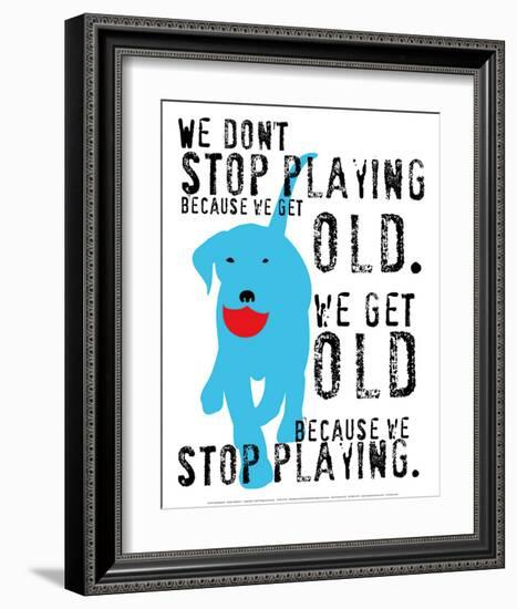 Don't Stop Playing-Ginger Oliphant-Framed Art Print