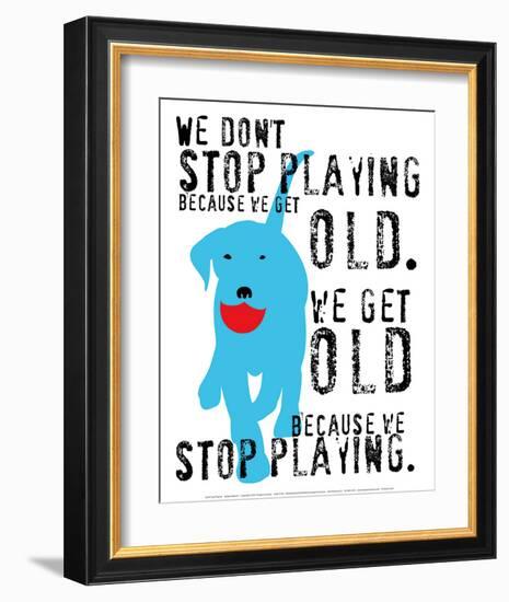 Don't Stop Playing-Ginger Oliphant-Framed Art Print