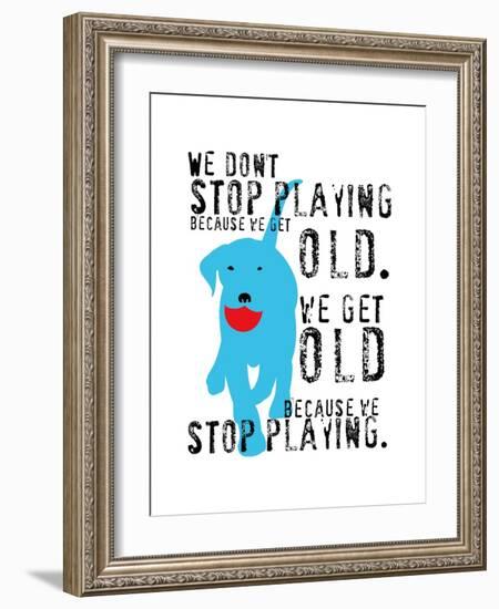 Don’t Stop Playing-Ginger Oliphant-Framed Art Print