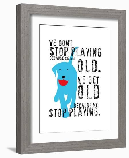 Don’t Stop Playing-Ginger Oliphant-Framed Art Print