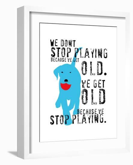 Don’t Stop Playing-Ginger Oliphant-Framed Art Print