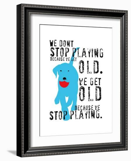 Don’t Stop Playing-Ginger Oliphant-Framed Art Print