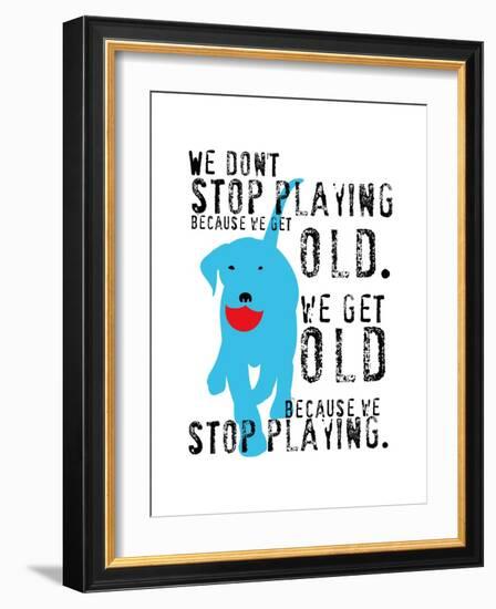 Don’t Stop Playing-Ginger Oliphant-Framed Art Print