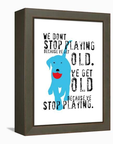 Don’t Stop Playing-Ginger Oliphant-Framed Stretched Canvas