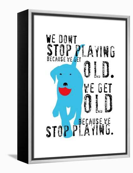 Don’t Stop Playing-Ginger Oliphant-Framed Stretched Canvas