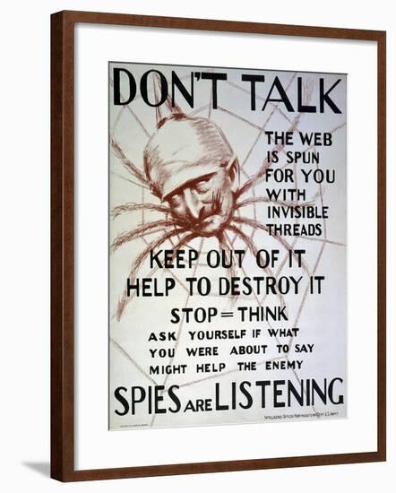 "Don't Talk", C.1918-null-Framed Giclee Print