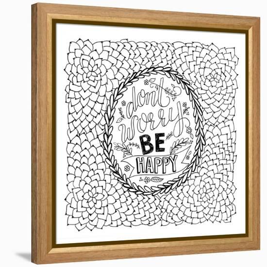 Don't Worry-Valerie McKeehan-Framed Stretched Canvas