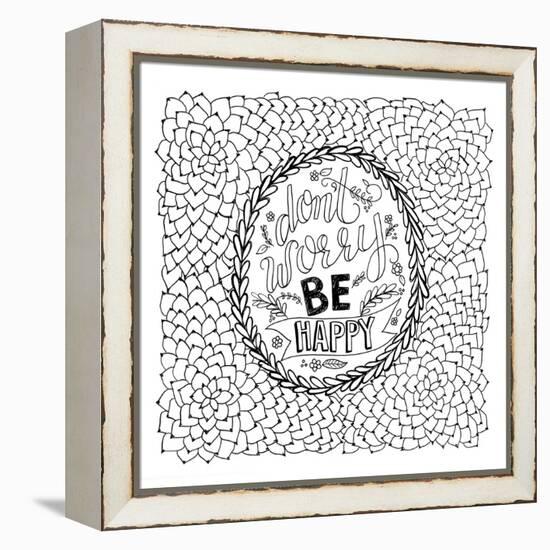 Don't Worry-Valerie McKeehan-Framed Stretched Canvas