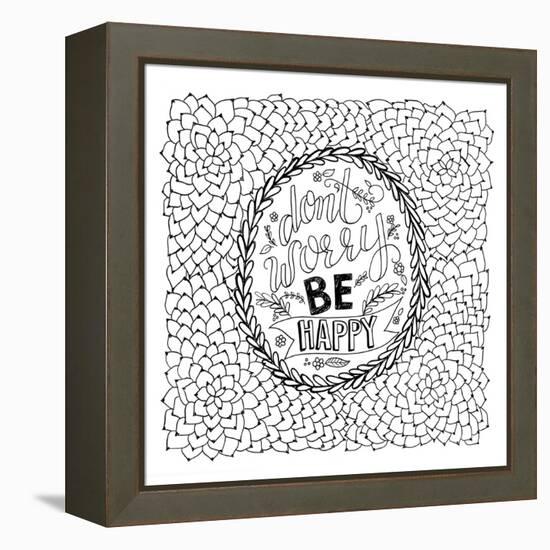 Don't Worry-Valerie McKeehan-Framed Stretched Canvas