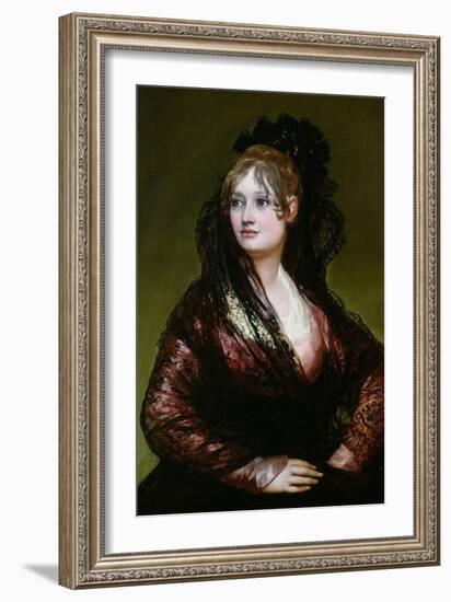 Dona Isabel De Porcel, Exh. 1805-Francisco de Goya-Framed Giclee Print