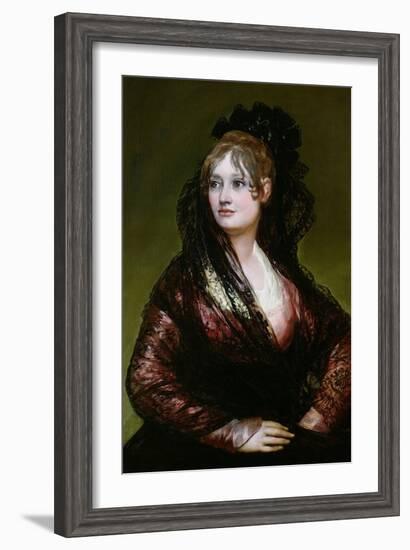 Dona Isabel De Porcel, Exh. 1805-Francisco de Goya-Framed Giclee Print