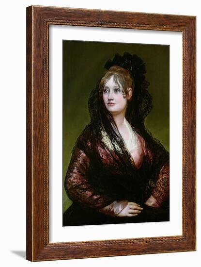 Dona Isabel De Porcel, Exh. 1805-Francisco de Goya-Framed Giclee Print