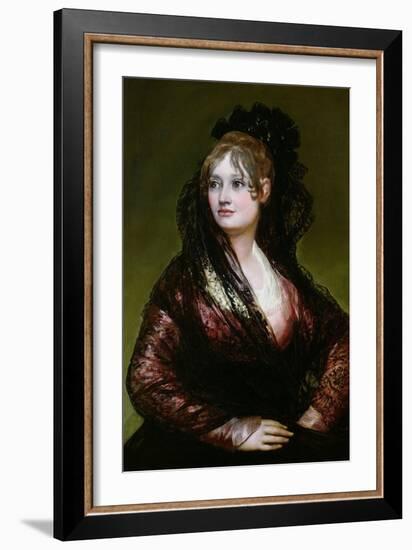 Dona Isabel De Porcel, Exh. 1805-Francisco de Goya-Framed Giclee Print