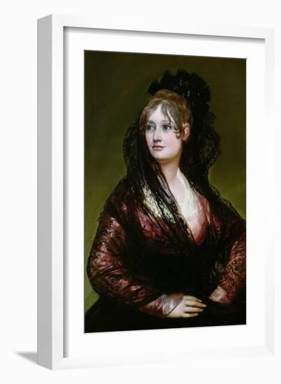 Dona Isabel De Porcel, Exh. 1805-Francisco de Goya-Framed Giclee Print