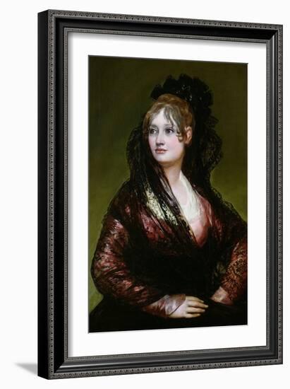 Dona Isabel De Porcel, Exh. 1805-Francisco de Goya-Framed Giclee Print