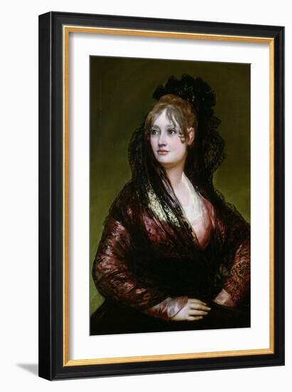 Dona Isabel De Porcel, Exh. 1805-Francisco de Goya-Framed Giclee Print