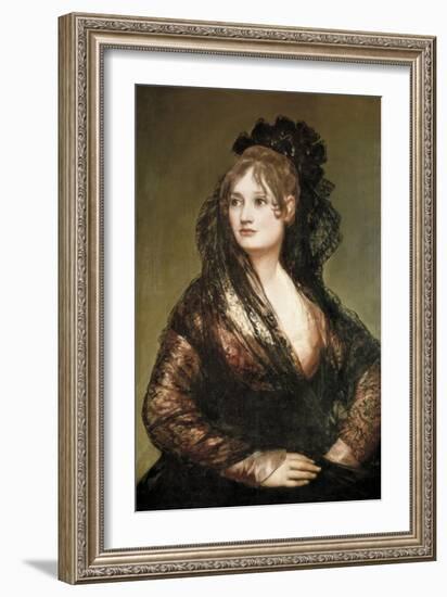 Doña Isabel De Porcel-Francisco de Goya-Framed Art Print