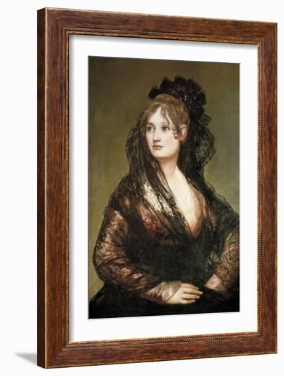 Doña Isabel De Porcel-Francisco de Goya-Framed Art Print