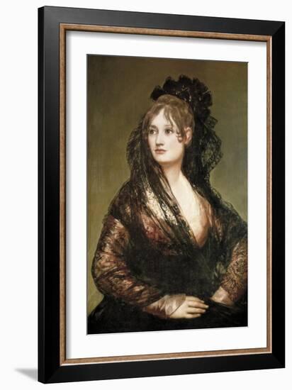 Doña Isabel De Porcel-Francisco de Goya-Framed Art Print