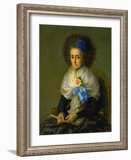 Dona Maria Antonia Gonzaga, Marquesa De Villafranca-Francisco de Goya-Framed Giclee Print