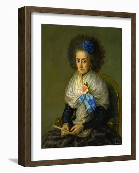 Dona Maria Antonia Gonzaga, Marquesa De Villafranca-Francisco de Goya-Framed Giclee Print