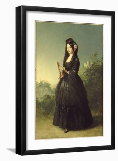 Dona Marie-Louise-Ferdinande de Bourbon-Franz Xaver Winterhalter-Framed Giclee Print