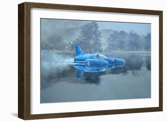 Donald Campbell and Bluebird-Peter Miller-Framed Giclee Print