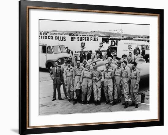 Donald Campbell and the Bluebird Team, Goodwood, 22nd July 1960-null-Framed Photographic Print