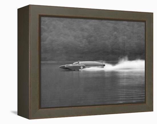 Donald Campbell in Bluebird K7, Coniston Water, Cumbria, 1958-null-Framed Premier Image Canvas