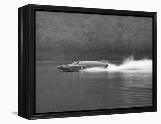 Donald Campbell in Bluebird K7, Coniston Water, Cumbria, 1958-null-Framed Premier Image Canvas