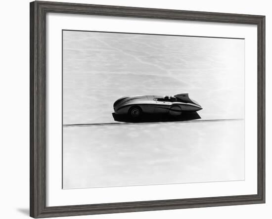 Donald Healey's Austin Healey Attempting a Land Speed Record, 1953-null-Framed Photographic Print