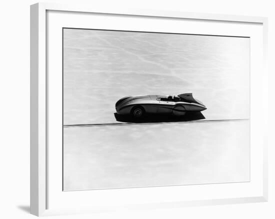 Donald Healey's Austin Healey Attempting a Land Speed Record, 1953-null-Framed Photographic Print