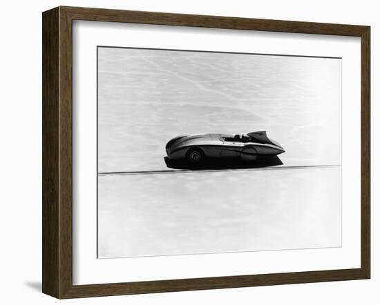 Donald Healey's Austin Healey Attempting a Land Speed Record, 1953-null-Framed Photographic Print
