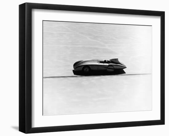 Donald Healey's Austin Healey Attempting a Land Speed Record, 1953-null-Framed Photographic Print