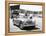 Donald Healey with an Austin Healey at a Motor Race-null-Framed Premier Image Canvas