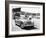 Donald Healey with an Austin Healey at a Motor Race-null-Framed Photographic Print