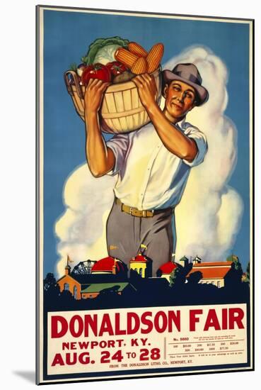 Donaldson State Fair Poster-null-Mounted Giclee Print