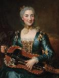 Lady Playing Hurdy-Gurdy, 1741-Donat Nonotte-Giclee Print