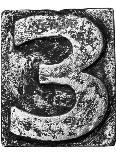 Metal Alloy Alphabet Number 3-donatas1205-Art Print