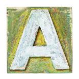 Metal Button Alphabet Letter O-donatas1205-Art Print