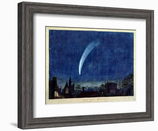 Donati's Comet, 1858 (W/C on Paper)-J. M. W. Turner-Framed Giclee Print