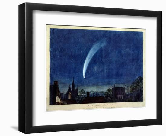 Donati's Comet, 1858 (W/C on Paper)-J. M. W. Turner-Framed Giclee Print