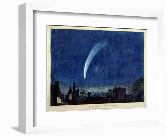 Donati's Comet, 1858 (W/C on Paper)-J. M. W. Turner-Framed Giclee Print