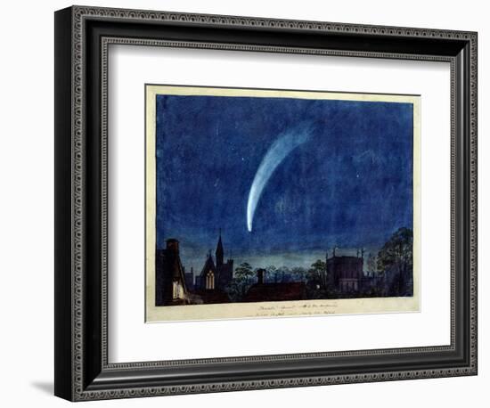 Donati's Comet, 1858 (W/C on Paper)-J. M. W. Turner-Framed Giclee Print