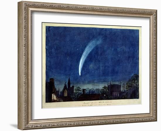 Donati's Comet, 1858 (W/C on Paper)-J. M. W. Turner-Framed Giclee Print