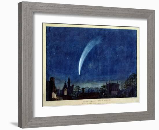 Donati's Comet, 1858 (W/C on Paper)-J. M. W. Turner-Framed Giclee Print