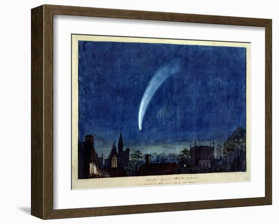 Donati's Comet, 1858 (W/C on Paper)-J. M. W. Turner-Framed Giclee Print