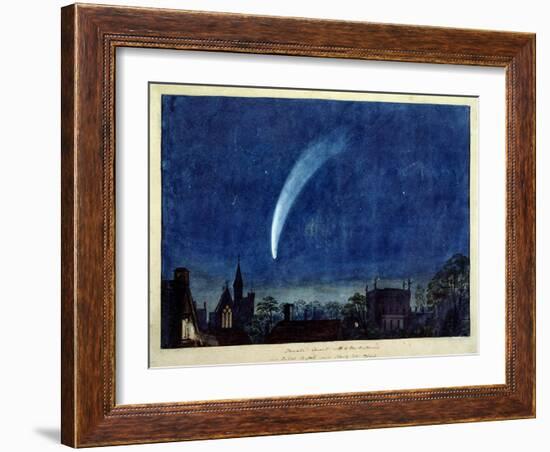 Donati's Comet, 1858 (W/C on Paper)-J. M. W. Turner-Framed Giclee Print